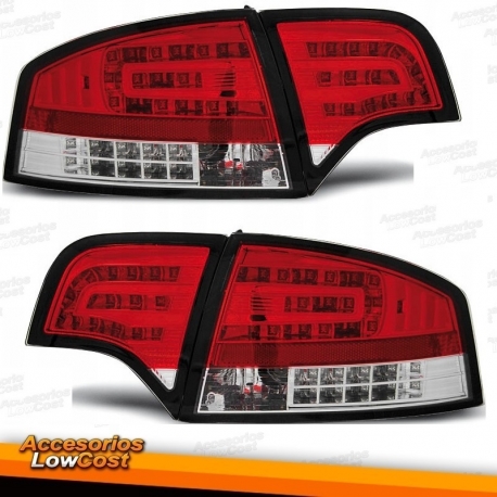 FAROLINS TRASEIROS LED AUDI A4 B7,04-07, LIMOUSINE ESCURECIDOS