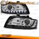 FAROIS LUZ DIURNA / AUDI A4 B6 / 00-04 CROMADO PRETO