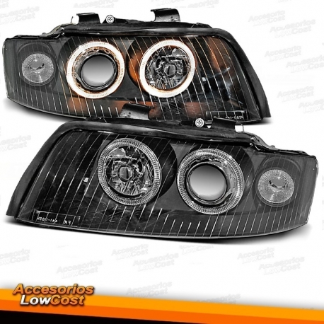 FAROIS ANGEL EYES AUDI A4 B6 00-04 PRETOS