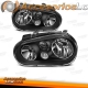 FAROIS VW GOLF 4 MK IV / 97-03 FUNDO PRETO