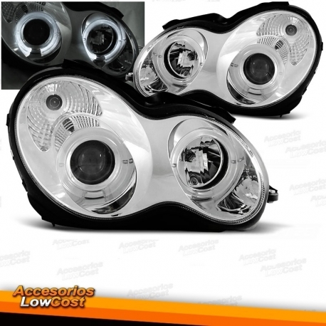 FAROS OJOS ANGEL MERCEDES CLASE C W203