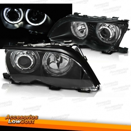 FAROS OJOS ANGEL LED E46 01-05 H7+H1+MOTOR PARA LWR H7+H1+MOTOR PARA ELEKTR.LWR LIMOUSINE/TOURING