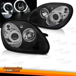 FAROIS ANGEL EYES / MERCEDES SLK R170 / 96-04 FUNDO PRETO