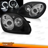 FARÓIS ANGEL EYES / MERCEDES SLK R170 / 96-04  FUNDO PRETO