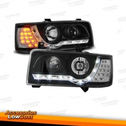 FAROS LUZ DIURNA T4, 90-03 CRISTAL CLARO/NEGRO.