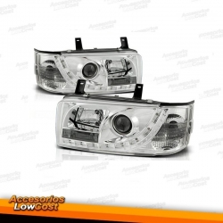 FAROS LUZ DIURNA PARA VW TRANSPORTER 4 FONDO NEGRO