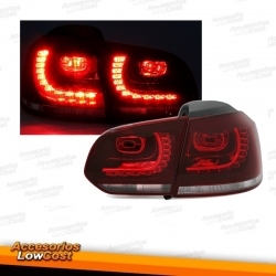 PILOTOS TRASEROS LED GOLF 6 08-12 CRISTAL CLARO/BLANCO SOLO LIMOUSINE