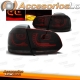 FAROLINS TRASEIROS LED / VW GOLF 6 MK VI / 08-12 PRETO ESCURECIDO