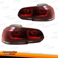 PILOTS TRAS. LED GOLF 6 08++, LIMOUSINE. CRISTAL CLARO-ROJO-AHUMADO