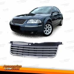 GRELHA FRONTAL CROMADA E PRETA SEM SIMBOLO PARA VOLKSWAGEN PASSAT 3BG (11/00-5/05)