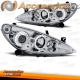 FAROIS ANGEL EYES / PEUGEOT 307 / 01-05 FUNDO CROMADO