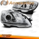 FAROS CON LUZ DIURNA MERCEDES CLASE C W204 07-11 CON FONDO CROMO