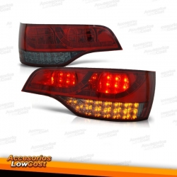 PILOTOS TRASEROS LEDS AUDI Q7 4L ROJO-AHUMADO