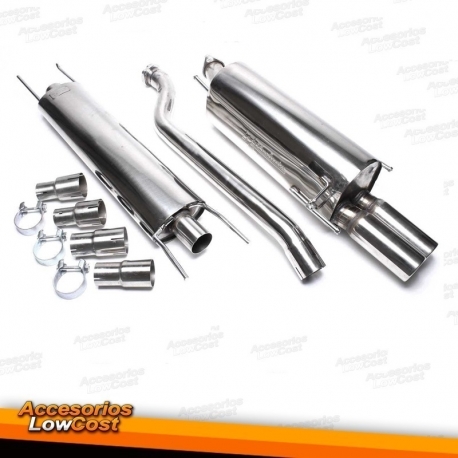 LINHA DE ESCAPE EM INOX PARA BMW E46 COUPE, CABRIO E BERLINA (320i, 320Ci, 325Ci, 330i) (98-06).