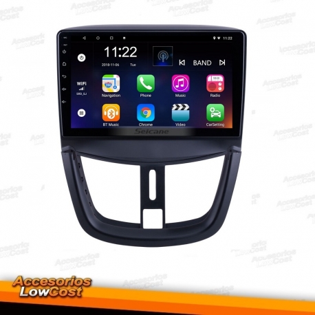 NAVEGADOR PEUGEOT 207 2 DIN 7" HD GPS