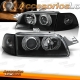 FARÓIS ANGEL EYES / FIAT PUNTO / 93-99 FUNDO PRETO