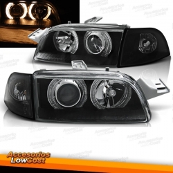 FAROIS ANGEL EYES / FIAT PUNTO / 93-99 FUNDO PRETO