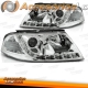 FAROIS LUZ DIURNA VW LED VOLKSWAGEN PASSAT 3BG, 00-05. FUNDO CROMADO.