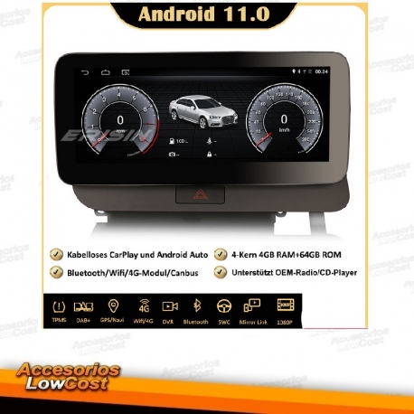 RADIO NAVEGADOR DVD GPS 8r 2DIN PARA SKODA OCTAVIA II (2004-2009).