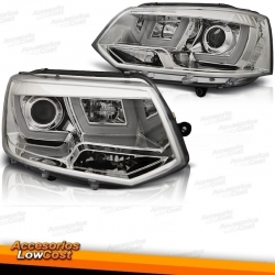 FAROS VW TRANSPORTER T5 10-15 TUBE LIGHT FONDO CROMO