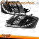 FAROIS COM LUZ DIURNA LED / AUDI TT / 98-05 FUNDO PRETO