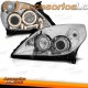 FAROIS ANGEL EYES OPEL VECTRA C (05-08) E OPEL SIGNUM (05-08). FUNDO CROMADO