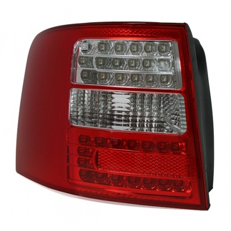 FAROLINS LED AUDI A6 4B AVANT 97-04 VERMELHO/BRANCO