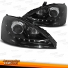 FAROS LUZ DIURNA LED FORD  FOCUS, 98-01  CRISTAL CLARO/NEGRO+INTERMITENTE