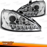 FAROS LUZ DIURNA  LED FORD  FOCUS, 98-01  CRISTAL CLARO/CROMADO