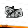 FAROS OJOS DE ANGEL FORD  FOCUS, 01-05- CRISTAL CLARO/CROMADO