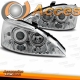 FAROS ANTINIEBLAS LUCES DIURNAS H3 FORD FOCUS, 01-04, CRISTAL CLARO/CROMADO, CERTIFICADO R87