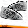 FAROS  ANTINIEBLAS LUCES DIURNAS  H3  FORD FOCUS, 01-04, CRISTAL CLARO/CROMADO, CERTIFICADO R87
