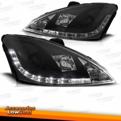 FAROLINS TRASEIROS LED / FORD FOCUS 3/5P / 08-11 PRETO ESCURECIDO