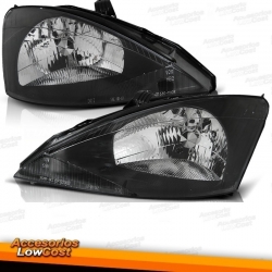 FAROS PARA FORD FOCUS MK1 (98-01) BOMBILLA H4 FONDO NEGRO