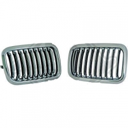 GRELHAS FRONTAIS BMW E36 / 91-96 CROMADO PRETO