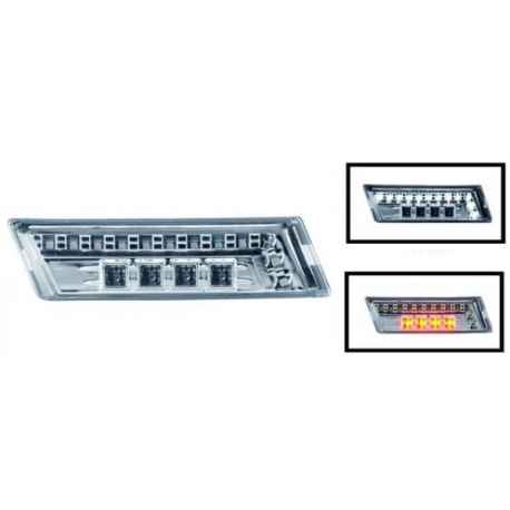 PISCAS FRONTAIS LED A4 (04-07) / A6 (97-04) FUNDO CROMADO