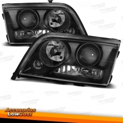 FAROS MERCEDES CLASE C W202. (93-00) FONDO NEGRO.H1++H7