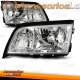 FARÓIS MERCEDES W202 (93-00) / FUNDO CROMADO