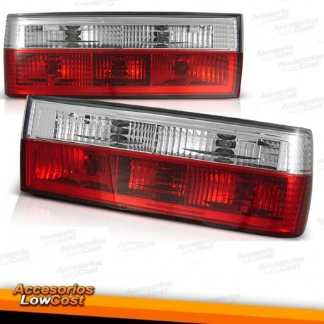 FAROLINS TRASEIROS E30 82-87 / E30 CABRIO 82-90 VERMELHO BRANCO