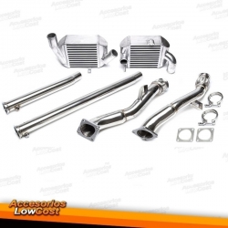 KIT INTERCOOLER + DOWNPIPE AUDI A4 A6