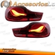 FAROS OJOS ANGEL CON LUCES DE LED 90, 05-08 CRISTAL CLARO-NEGRO