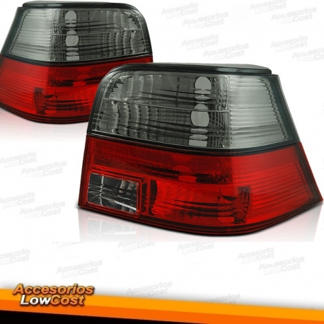 FAROLINS TRASEIROS GOLF4 / 97-03 BRANCO VERMELHO