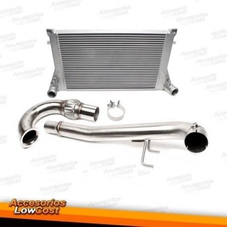 INTERCOOLER + DOWNPIPE PARA AUDI SEAT VW SKODA