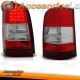 FAROLINS TRASEIROS LED / MERCEDES VITO W638 / 95-03 VERMELHO BRANCO