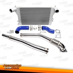 INTERCOOLER + DOWNPIPE PARA AUDI A3 SEAT LEON VW GOLF