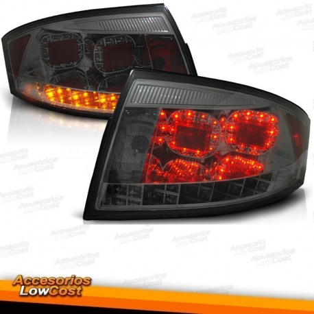 FAROLINS TRASEIROS LED TIPO LEXUS / AUDI TT 98-05 FUNDO PRETO