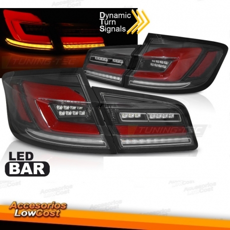 PILOTOS BMW SERIE 5 F10 10- LIGHT BAR FONDO NEGRO