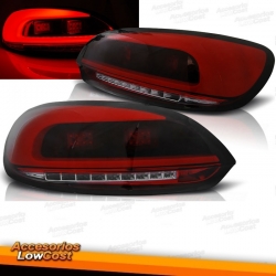 PILOTOS LOOK R-LINE CARDNA FULL LED VW SCIROCCO 08-14 ROJO AHUMADO