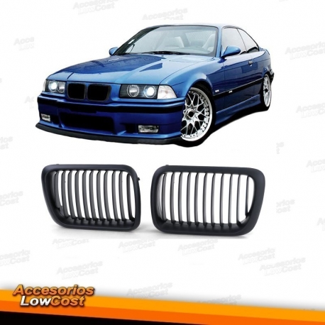 REJILLAS DELANTERAS EN NEGRO PARA BMW SERIE 3 E36 (9/96-4/98).