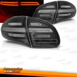 PILOTOS PORSCHE CAYENNE 10-15 FULL LED BAR DINÁMICOS NEGROS